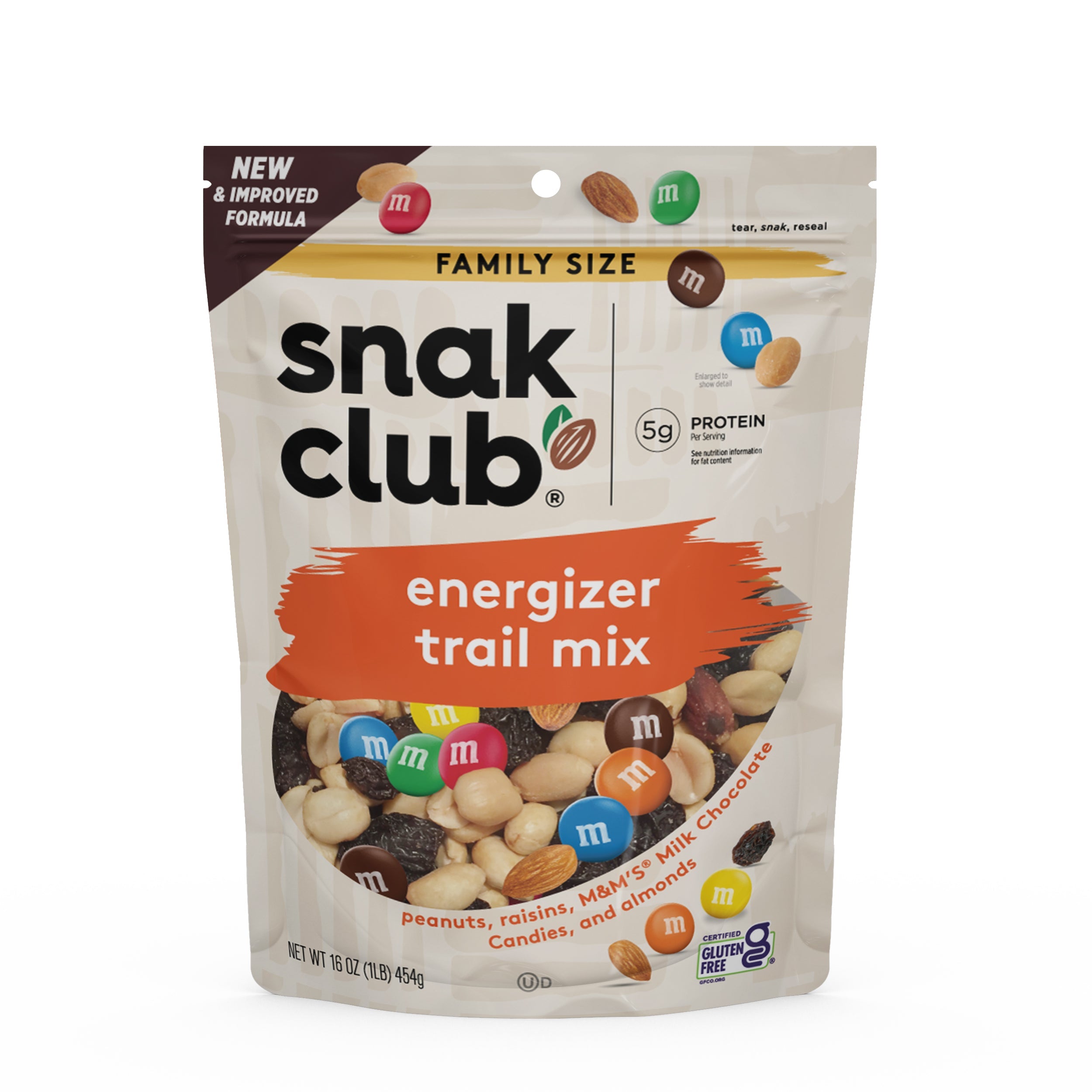Snak Club Energizer Trail Mix, 16 Ounce Bag, 1 Pack
