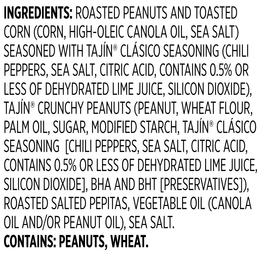 Snak Club Tajin Chili Lime Seasoned Fiesta Snack Mix, 11 Ounce Bag, 1 Pack