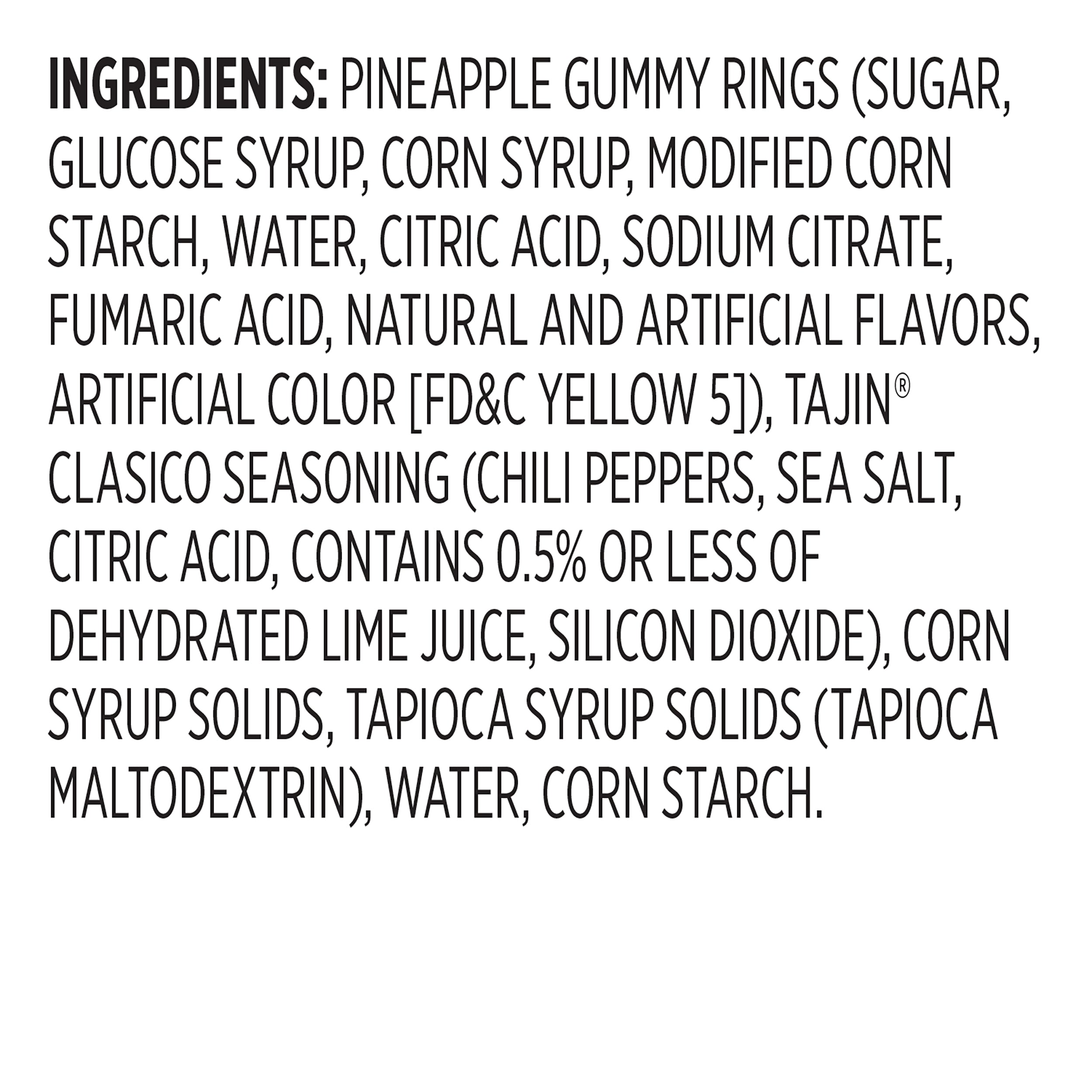 Snak Club Tajin Chile & Lime Seasoned Pineapple Rings,11 Ounce Bag, 1 Pack