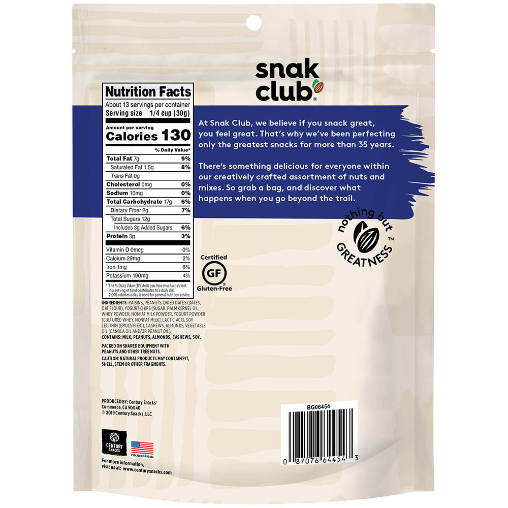 Snak Club Yogurt Trail Mix, 14 Ounce Bag, 1 Pack