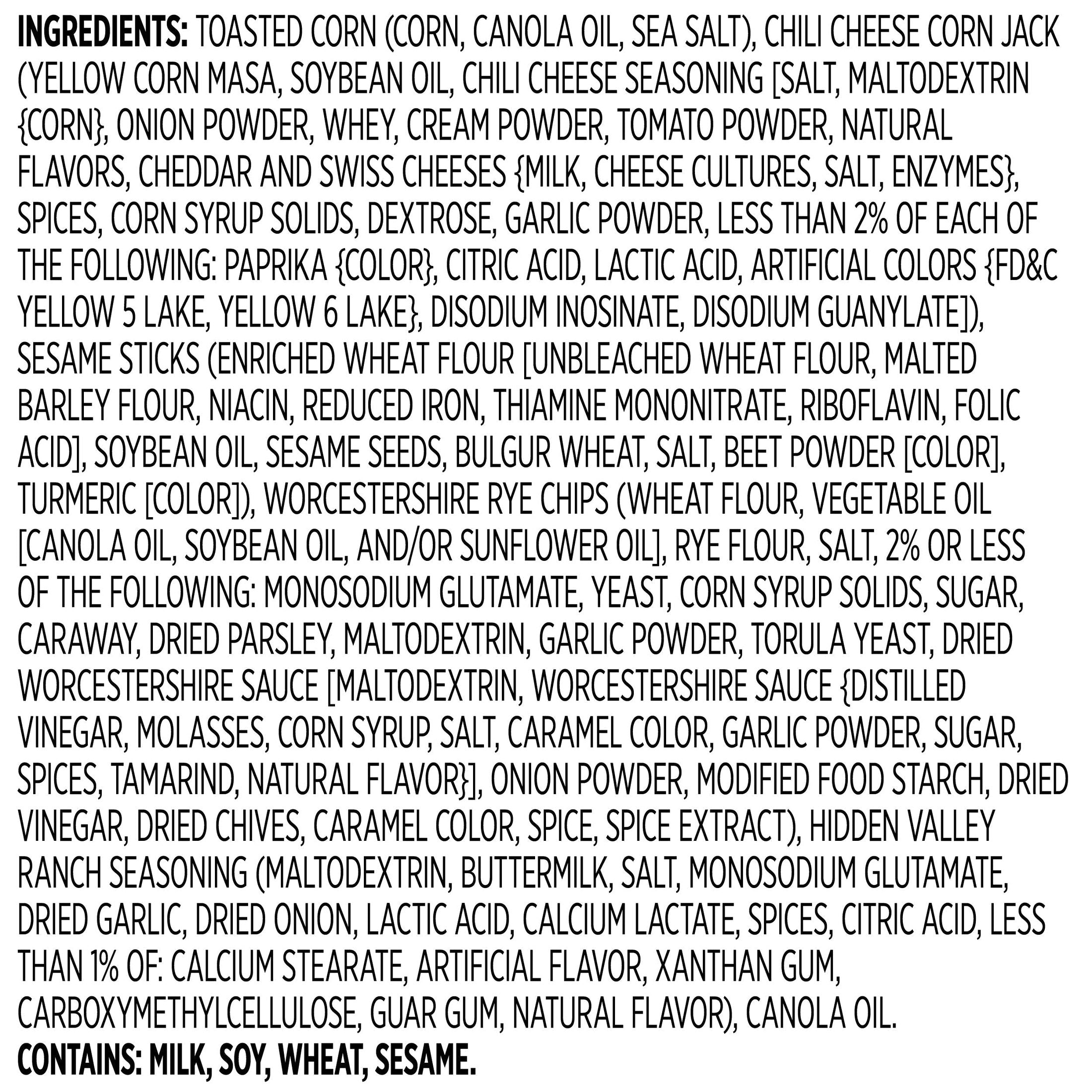 Snak Club Hidden Valley Ranch Crunch Mix 8 oz Resealable Bag