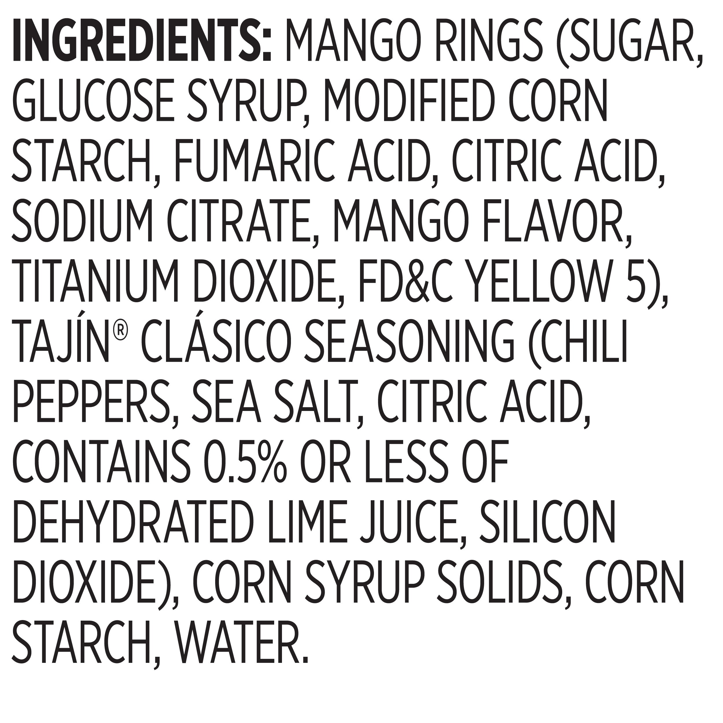 Snak Club Tajin Chili & Lime Seasoned Mango Rings, 11 Ounce Bag, 1 Pack